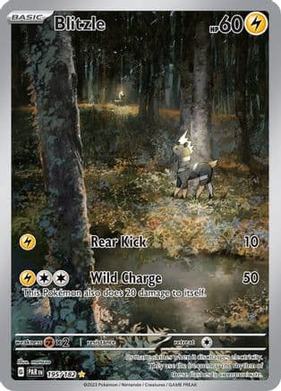 Blitzle - 195/182 — SV04: Paradox Rift Pokémon TCG card by matazo