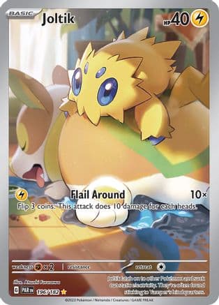 Joltik - 196/182 — SV04: Paradox Rift Pokémon TCG card by Atsushi Furusawa