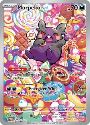 Morpeko - 206/182 — SV04: Paradox Rift Pokémon TCG card by Yuu Nishida