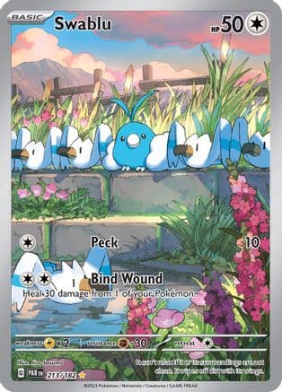 Swablu - 213/182 — SV04: Paradox Rift Pokémon TCG card by Jiro Sasumo