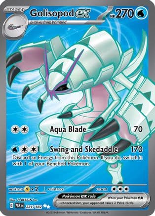 Golisopod ex - 221/182 — SV04: Paradox Rift Pokémon TCG card by N-DESIGN Inc.