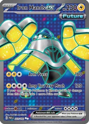 Iron Hands ex - 223/182 — SV04: Paradox Rift Pokémon TCG card by PLANETA Mochizuki