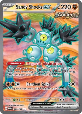 Sandy Shocks ex - 228/182 — SV04: Paradox Rift Pokémon TCG card by PLANETA Mochizuki