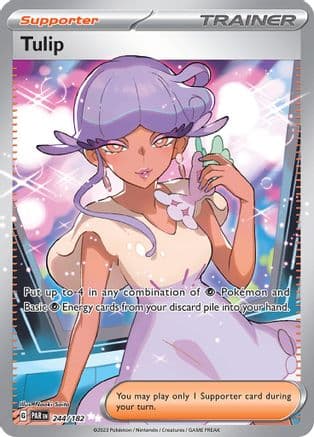 Tulip - 244/182 — SV04: Paradox Rift Pokémon TCG card by Naoki Saito