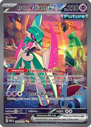 Iron Valiant ex - 249/182 — SV04: Paradox Rift Pokémon TCG card by kantaro
