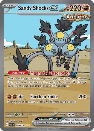 Sandy Shocks ex - 250/182 — SV04: Paradox Rift Pokémon TCG card by Toshinao Aoki