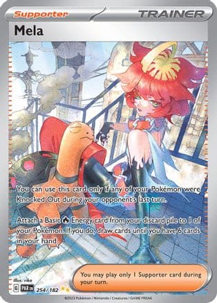 Mela - 254/182 — SV04: Paradox Rift Pokémon TCG card by rika