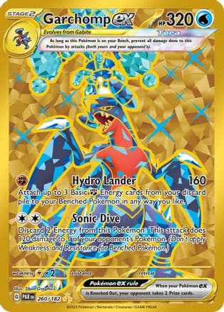 Garchomp ex - 260/182 — SV04: Paradox Rift Pokémon TCG card by 5ban Graphics