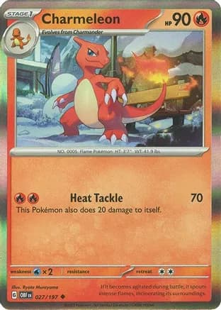 Charmeleon - 027/197 — Miscellaneous Cards & Products Pokémon TCG card by Ryota Murayama