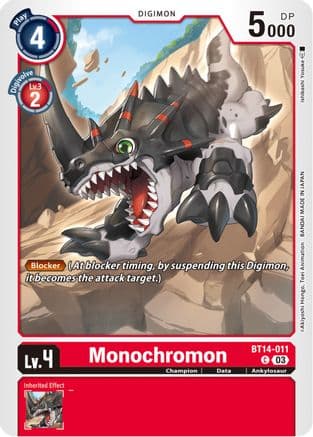 Monochromon — Blast Ace Digimon Card Game card by Yosuke