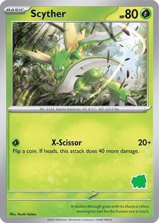 Scyther — My First Battle Pokémon TCG card by Kouki Saitou