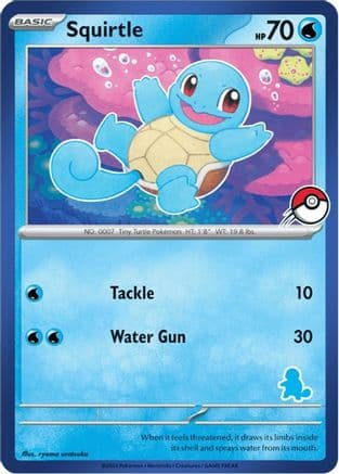 Squirtle (Blue Border) — Pokémon TCG card