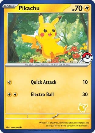 Pikachu (Blue Border) — Pokémon TCG card