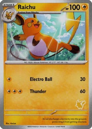 Raichu — My First Battle Pokémon TCG card by Kariya