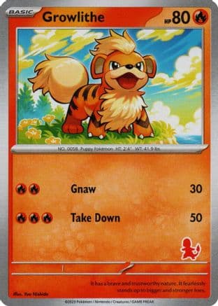 Growlithe — My First Battle Pokémon TCG card by Pew Nishida