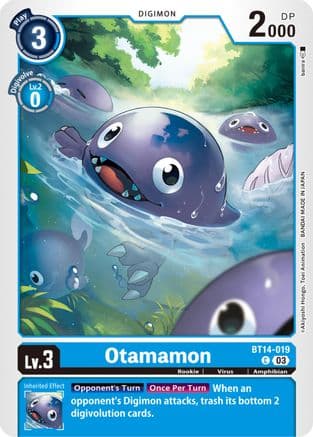 Otamamon — Blast Ace Digimon Card Game card by Akiyoshi Honga, Toei Animation