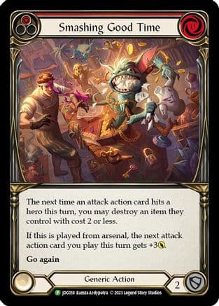 Smashing Good Time (Red) - JDG018 — Flesh and Blood: Promo Cards