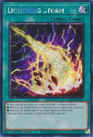 Lightning Storm (Platinum Secret Rare) — 25th Anniversary Rarity Collection