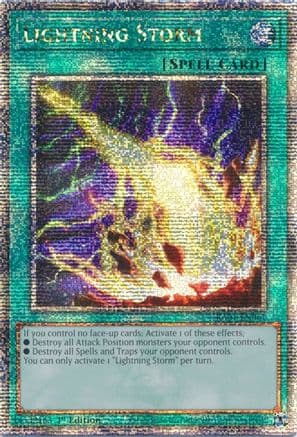 Lightning Storm (Quarter Century Secret Rare) — 25th Anniversary Rarity Collection