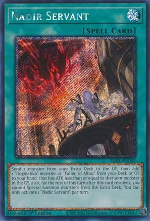 Nadir Servant (Platinum Secret Rare) — 25th Anniversary Rarity Collection
