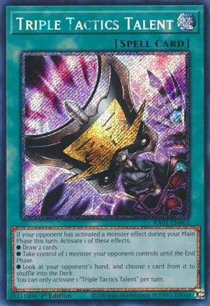 Triple Tactics Talent (Platinum Secret Rare) — 25th Anniversary Rarity Collection