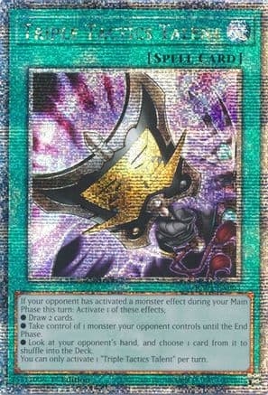 Triple Tactics Talent (Quarter Century Secret Rare) — Yu-Gi-Oh! card