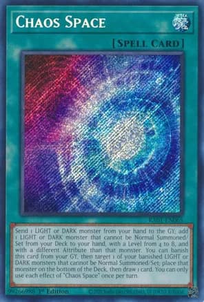 Chaos Space (Secret Rare) — 25th Anniversary Rarity Collection