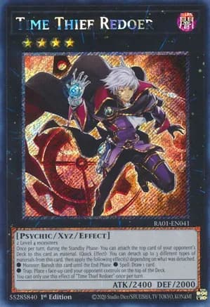 Time Thief Redoer (Platinum Secret Rare) — 25th Anniversary Rarity Collection