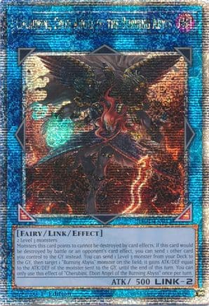 Cherubini, Ebon Angel of the Burning Abyss (Quarter Century Secret Rare) — 25th Anniversary Rarity Collection