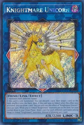 Knightmare Unicorn (Platinum Secret Rare) — 25th Anniversary Rarity Collection