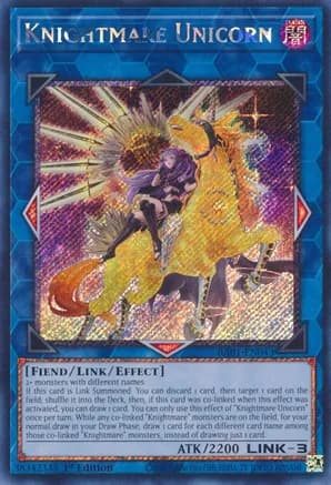 Knightmare Unicorn (Alternate Art) (Platinum Secret Rare) — 25th Anniversary Rarity Collection