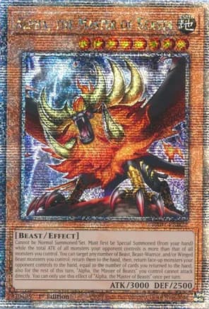 Alpha, the Master of Beasts (Quarter Century Secret Rare) — 25th Anniversary Rarity Collection