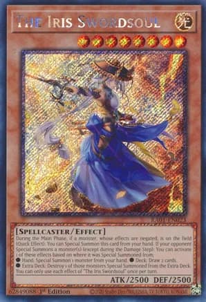 The Iris Swordsoul (Platinum Secret Rare) — 25th Anniversary Rarity Collection