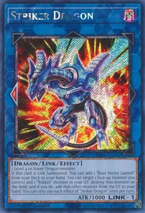 Striker Dragon (Platinum Secret Rare) — 25th Anniversary Rarity Collection