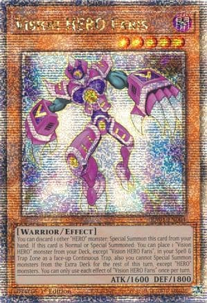 Vision HERO Faris (Quarter Century Secret Rare) — 25th Anniversary Rarity Collection