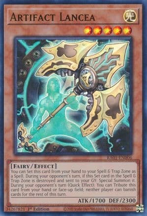 Artifact Lancea (UR) — 25th Anniversary Rarity Collection Yu-Gi-Oh! card by Studio Dice