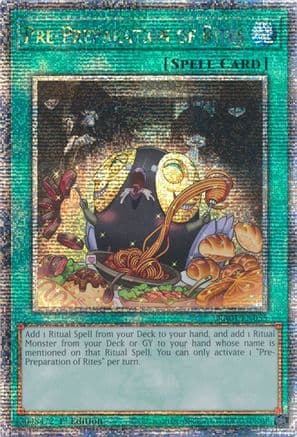 Pre-Preparation of Rites (Quarter Century Secret Rare) — 25th Anniversary Rarity Collection