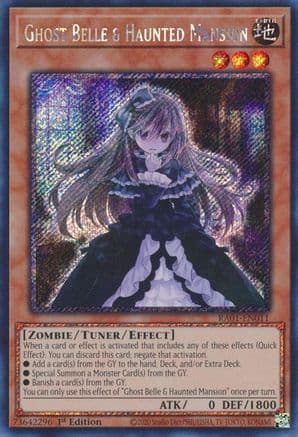 Ghost Belle & Haunted Mansion (Platinum Secret Rare) — 25th Anniversary Rarity Collection