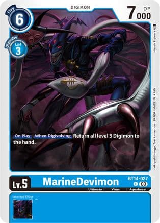 MarineDevimon — Blast Ace Digimon Card Game card by Hitoshi Fujiwara