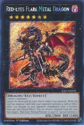 Red-Eyes Flare Metal Dragon (Platinum Secret Rare) — 25th Anniversary Rarity Collection