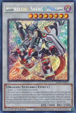 Borreload Savage Dragon (Platinum Secret Rare) — 25th Anniversary Rarity Collection