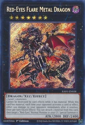 Red-Eyes Flare Metal Dragon (Secret Rare) — 25th Anniversary Rarity Collection