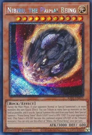 Nibiru, the Primal Being (Platinum Secret Rare) — 25th Anniversary Rarity Collection