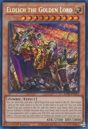 Eldlich the Golden Lord (Alternate Art) (Secret Rare) — 25th Anniversary Rarity Collection