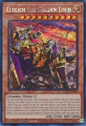Eldlich the Golden Lord (Alternate Art) (Platinum Secret Rare) — 25th Anniversary Rarity Collection