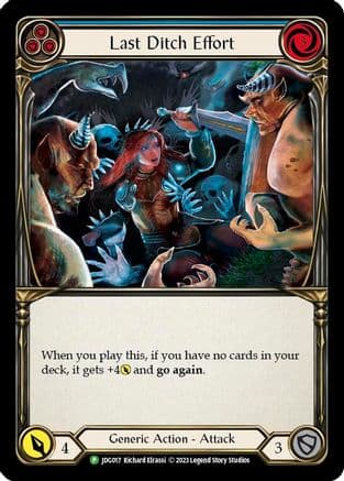 Last Ditch Effort - JDG017 — Flesh and Blood: Promo Cards