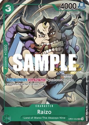 Raizo (CS 2023 Event Pack) — One Piece Promotion Cards