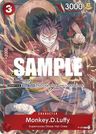 Monkey.D.Luffy (006) (CS 2023 Celebration Pack) — One Piece Promotion Cards