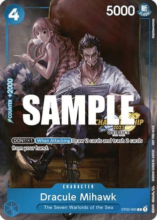 Dracule Mihawk (CS 2023 Celebration Pack) — One Piece Promotion Cards