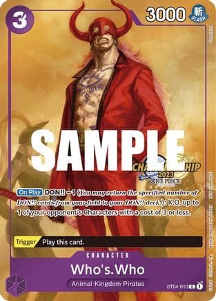 Who's.Who (CS 2023 Celebration Pack) — One Piece Promotion Cards